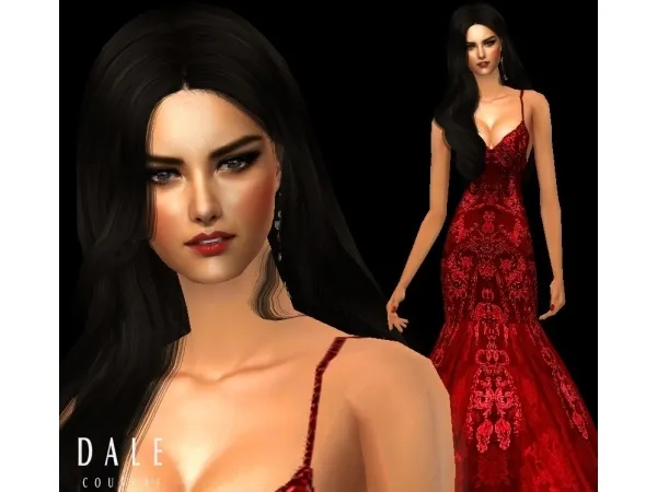 Red VS White Gowns Collections by simsfinds - The Sims 2 Custom Content