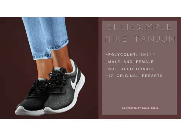 NIKE TANJUN by simsfinds - The Sims 3 Custom Content