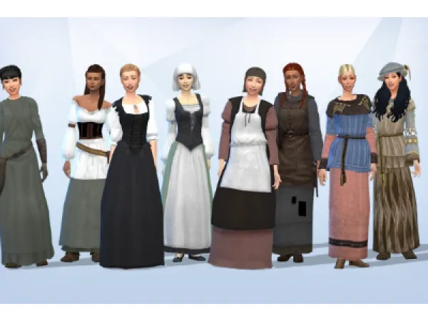 Maxis Match Replacement NPC Uniforms for Base Game by simsfinds - The Sims 4 Custom Content