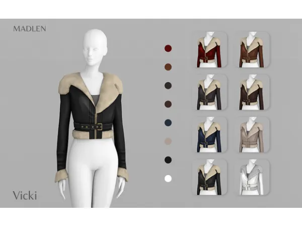 Maxis Match Madlen Vicki Jacket - The Sims 4 Custom Content