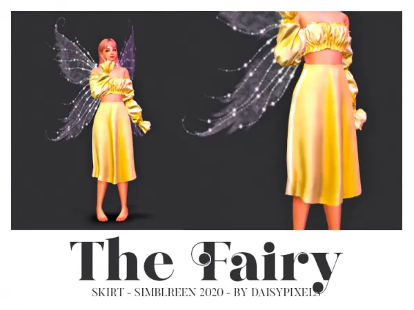 Alpha The Fairy Skirt (Simblreen 2020) by daisypixels - The Sims 4 custom content