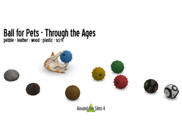 Maxis Match Around Ball for Pets Through the Ages by simsfinds - The Sims 4 Custom Content