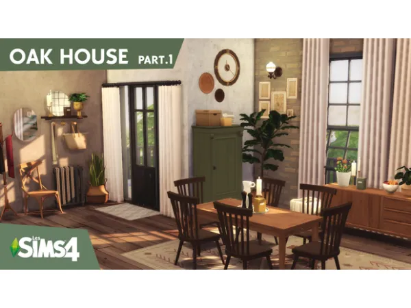 Maxis Match OAK HOUSE part1 (updated) by simsfinds - The Sims 4 Custom Content