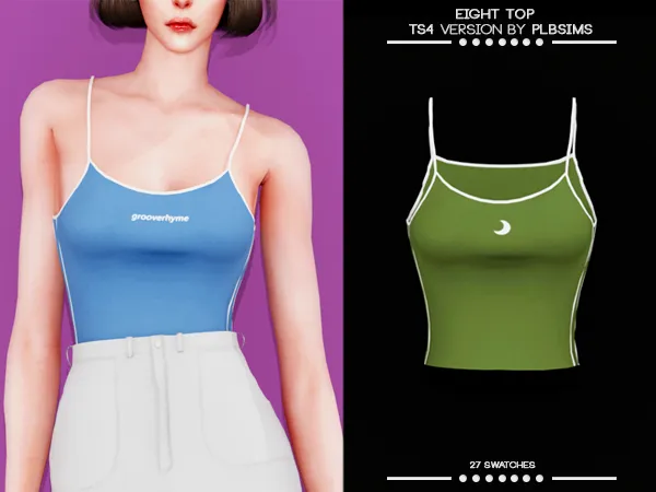 Alpha Eight Thanktop by plbsims - The Sims 4 custom content