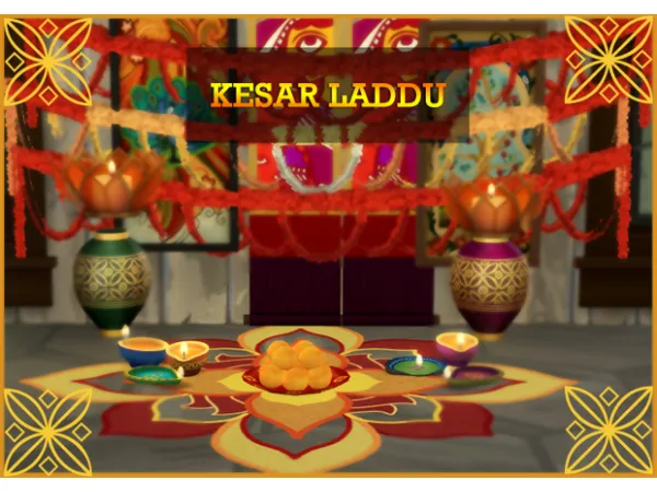 Maxis Match KESAR LADDU DIWALI SPECIAL by simsfinds - The Sims 4 Custom Content