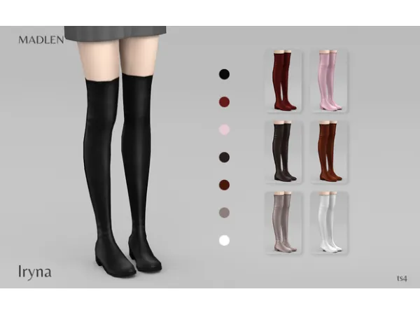 Maxis Match Madlen Iryina Boots by Madlen - The Sims 4 Custom Content