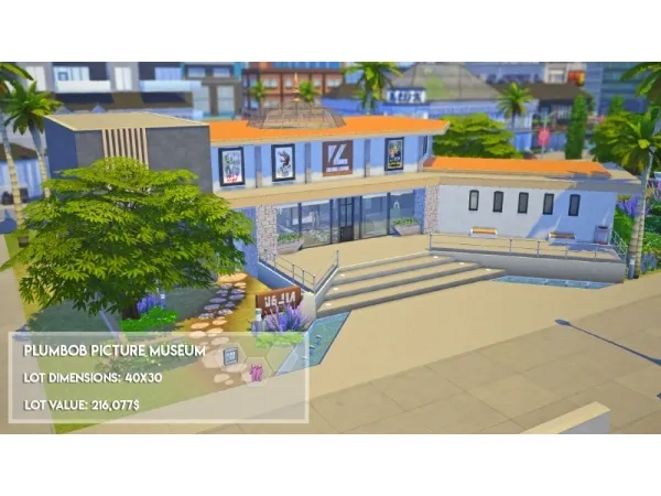 Maxis Match Plumbob Pictures Museum by simsfinds - The Sims 4 Custom Content
