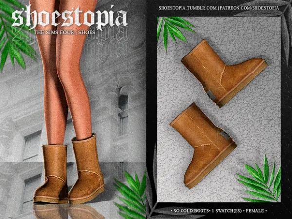 Alpha shoestopia so cold shoes by shoestopia - The Sims 4 Custom Content