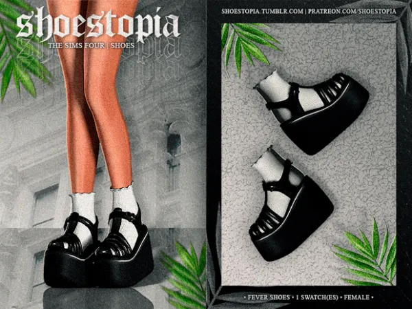 Alpha shoestopia fever shoes by shoestopia - The Sims 4 Custom Content