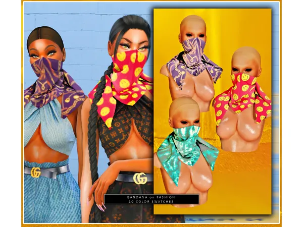 Alpha dorific_BANDANA on FASHION by dorific-cc - The Sims 4 Custom Content