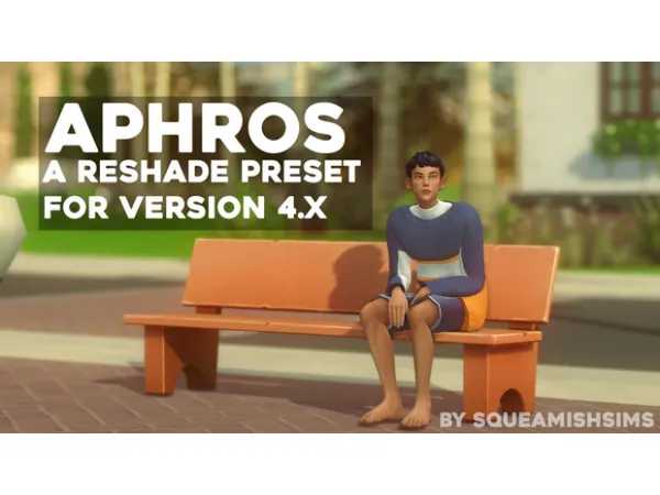 Maxis Match Aphros A 4X Reshade Preset by simsfinds - The Sims 4 Custom Content