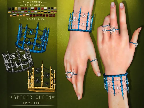 Alpha Blahberry Pancake Spider Queen Bracelet by blahberry-pancake - The Sims 4 Custom Content
