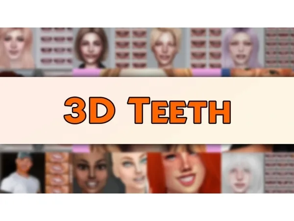 Maxis Match Best 3D Teeth for your Sims - The Sims 4 Custom Content