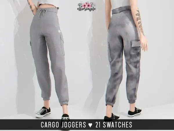 Alpha Elliesimple Cargo Joggers by elliesimple - The Sims 4 Custom Content