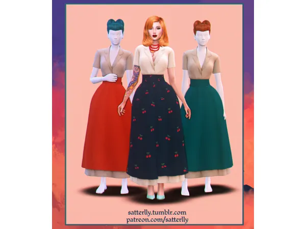 Maxis Match Dress Cherie by simsfinds - The Sims 4 Custom Content