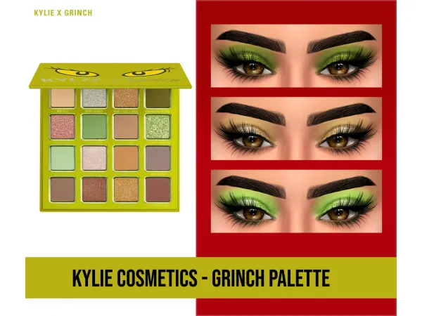 Maxis Match KYLIE X GRINCH PALETTE - The Sims 4 Custom Content