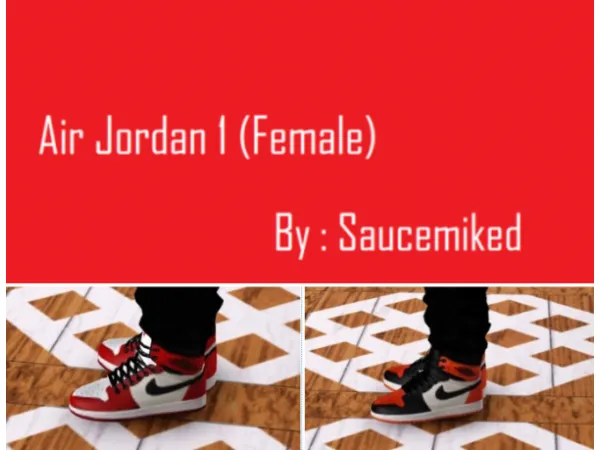 Jordan 1 (Female) by simsfinds - The Sims 3 Custom Content