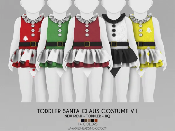 TODDLER SANTA CLAUS COSTUME V1