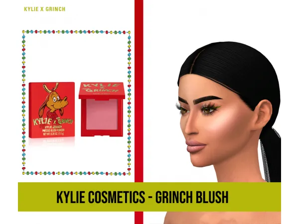 Alpha KYLIE X GRINCH BLUSH by fifthscreations - The Sims 4 Custom Content