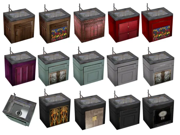 Alpha Dung korean diner set by simsfinds - The Sims 4 Custom Content