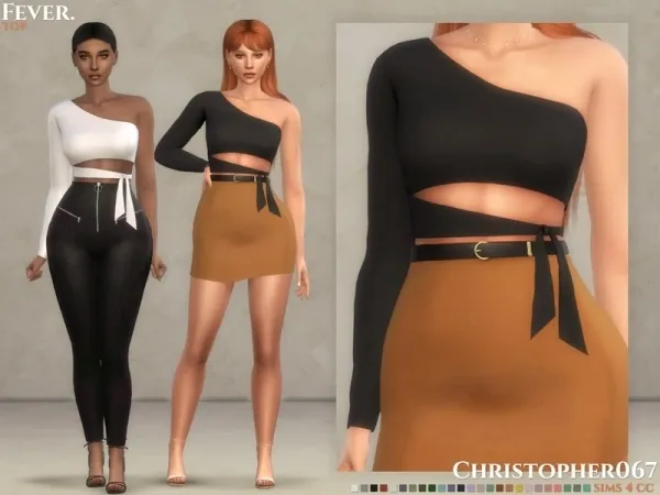 Maxis Match Fever Top Christopher067 by thesimsresource - The Sims 4 Custom Content
