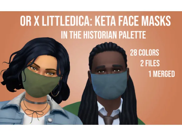 Maxis Match FaceMask in Historian pallette by simsfinds - The Sims 4 Custom Content