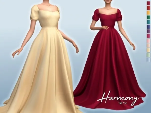 Maxis Match Sifix's Harmony Dress - The Sims 4 Custom Content