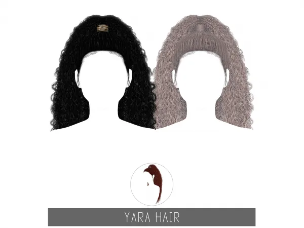 Alpha YARA HAIR by simsfinds - The Sims 4 Custom Content