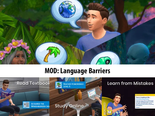 Alpha Language Barriers Mod by simsfinds - The Sims 4 Custom Content