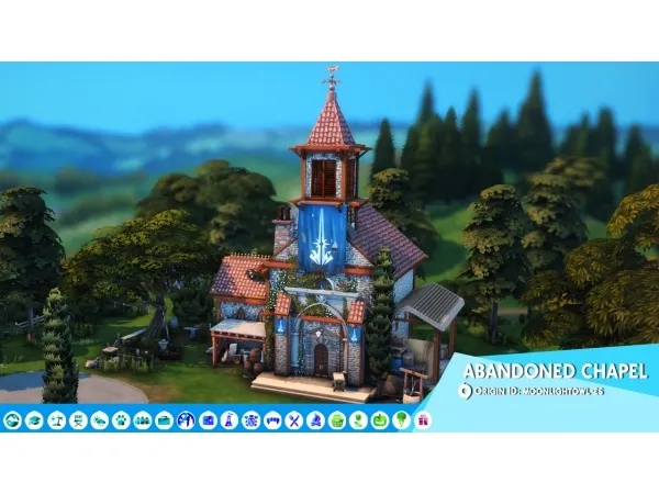 Maxis Match Abandoned Chapel - The Sims 4 Custom Content