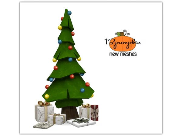 Maxis Match Christmas Tree - The Sims 4 Custom Content