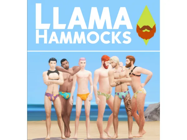 Maxis Match Llama Hammocks by Kiwisim4 - The Sims 4 Custom Content