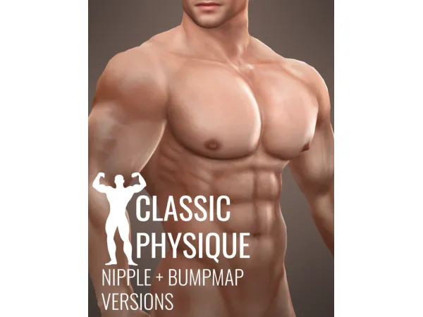 Maxis Match Classic Physique Nipple Bumpmap(beta) version by Golyhawhaw - The Sims 4 Custom Content