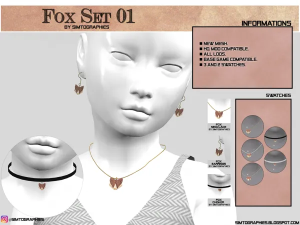 Alpha Fox Set 01 (Kids and Toddlers) by simtographies - The Sims 4 Custom Content