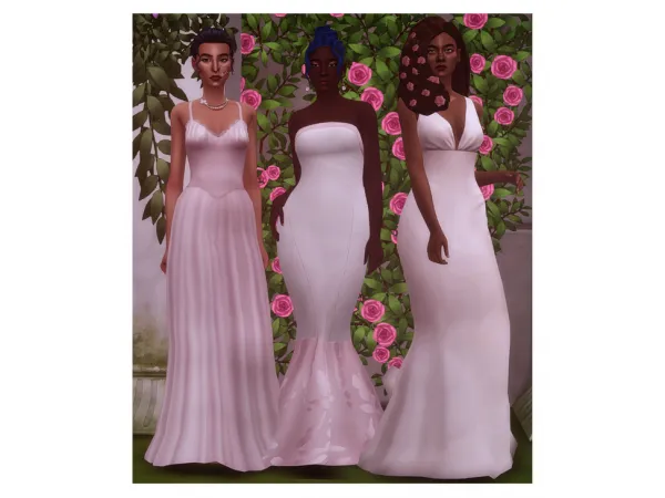 Tri Wedding Dresses by Zeussim - Sims 4 CC-Creator - Sims 4 CC - SimsFinds