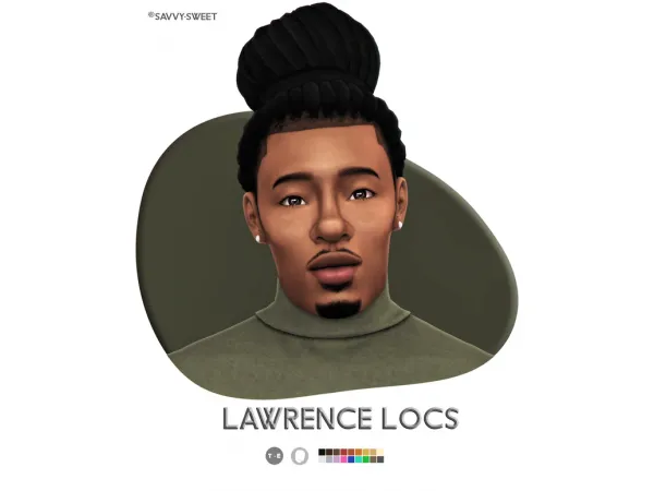 Alpha Lawrence Locs by simsfinds - The Sims 4 Custom Content