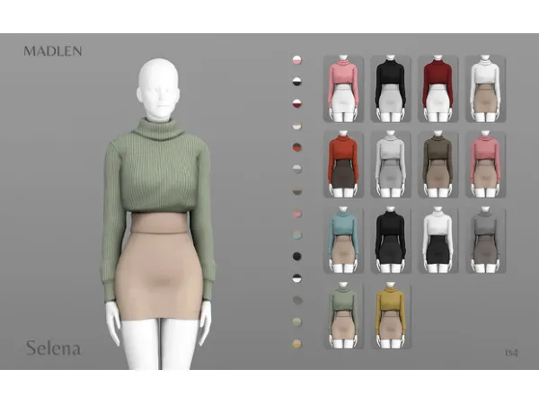 Maxis Match Madlen Selena Outfit by Madlen - The Sims 4 Custom Content