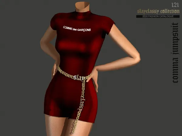 Alpha SC121 COMMA JUMPSUIT by slayclassy - The Sims 4 Custom Content