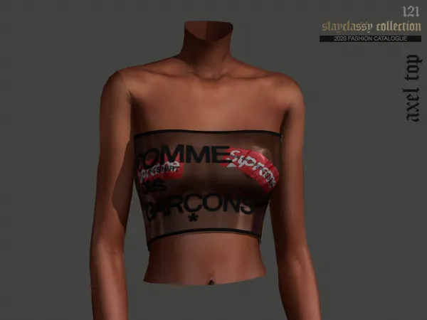 Alpha SC121 AXEL TOP by slayclassy - The Sims 4 Custom Content