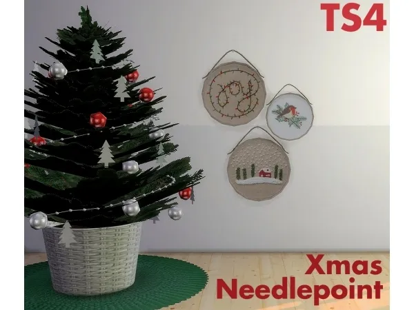 Alpha Recolors of Anyes round wall decor - The Sims 4 Custom Content