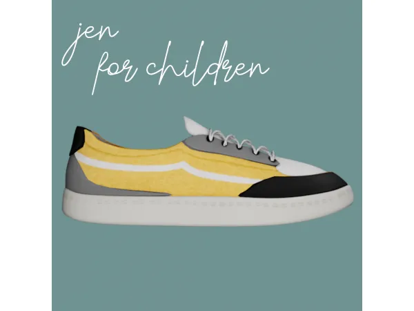 Alpha Jen shoes for kids by amelylina - The Sims 4 Custom Content