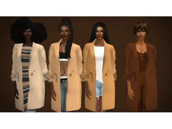Long Coats by simsfinds - The Sims 2 Custom Content