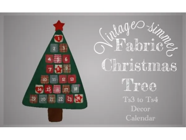 Maxis Match Fabric Christmas Tree - The Sims 4 Custom Content