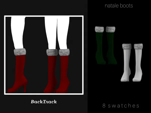 Alpha natale boots natale collection by BackTrack - The Sims 4 Custom Content