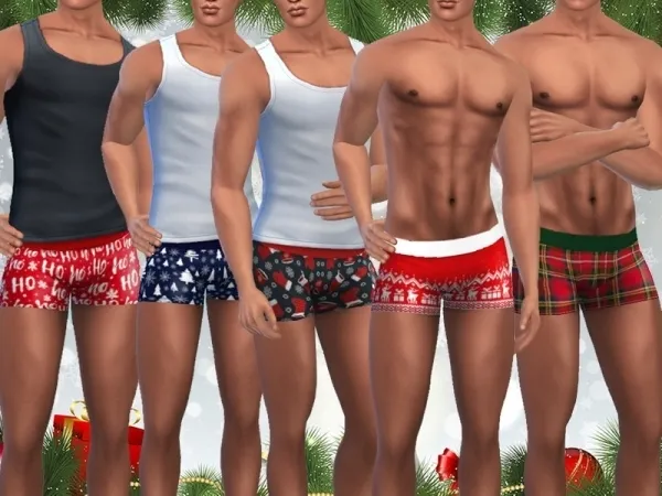 Saliwa's Male Sims Xmas Boxer Shorts