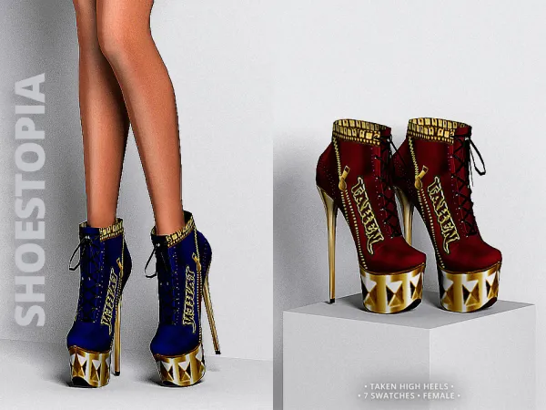 Alpha shoestopia taken high heels by shoestopia - The Sims 4 Custom Content
