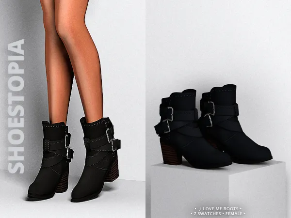 Alpha shoestopia i love me boots by shoestopia - The Sims 4 Custom Content