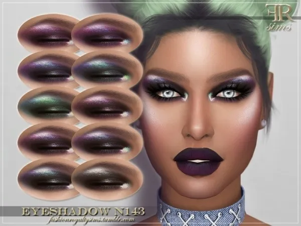 Alpha FashionRoyaltySims' FRS Eyeshadow N143 by thesimsresource - The Sims 4 Custom Content