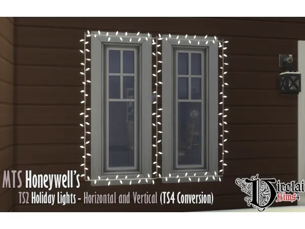 Maxis Match to MTS Honeywell Holiday Lights Wall - The Sims 4 Custom Content