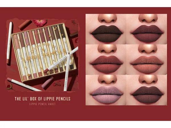 Maxis Match Lippie Pencil Vault by frostsims - The Sims 4 Custom Content